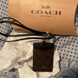 Coach luggage travel tag
